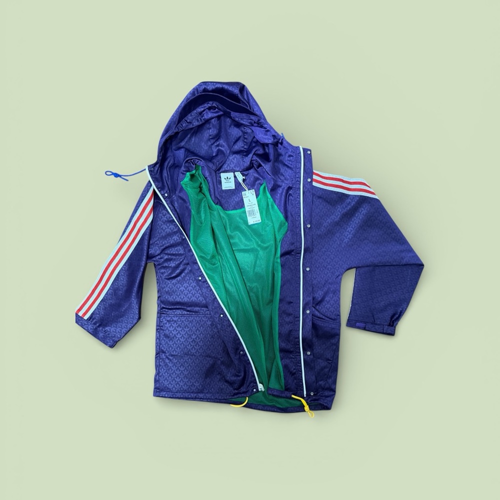 Adidas Men's Vibrant Purple Windbreaker‎ - Picture 4 of 4
